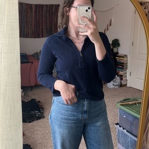 Vtg Cold water creek quarter zip